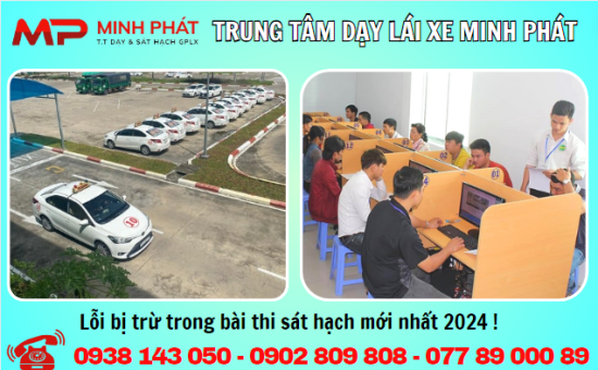 Một số lỗi bị trừ điểm trong bài thi sát hạch mới nhất năm 2024.