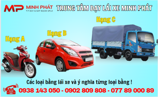 CÁC LOẠI BẰNG LÁI XE HIỆN HÀNH VÀ Ý NGHĨA TỪNG LOẠI BẰNG TẠI VIỆT NAM.